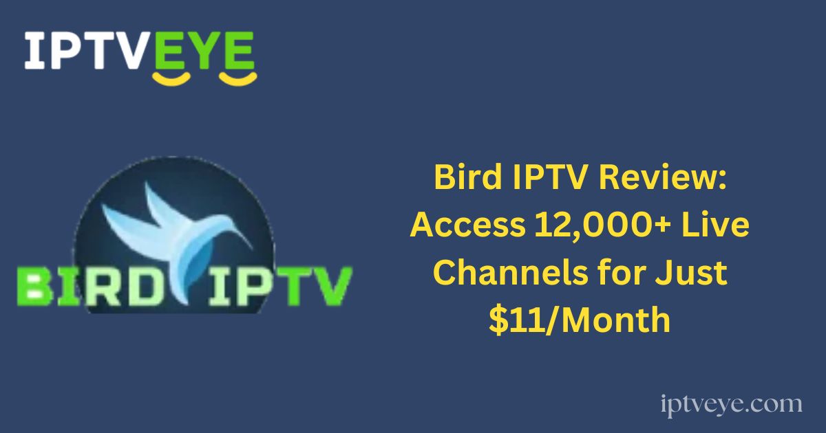 Bird IPTV Review: Access 12,000+ Live Channels for Just $11/Month