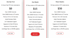IPTV Tune Pricing